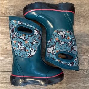 Bogs Kids' Aqua Snow Boots horses and flowers -30F/-34C